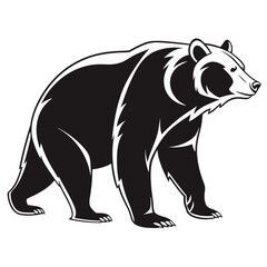 Fototapeta premium Bear Silhouette Vector