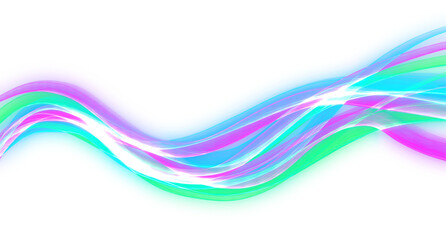 Glowing Light Lines in Motion