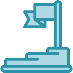 Flag Task Icon Mini Illustration Icon. Use For Modern Concept, Print, Ui, Ux Kit, Web And App Development. Vector Related To Office, Education, Examination And More