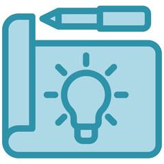 Idea Icon Mini Illustration Icon. Use For Modern Concept, Print, Ui, Ux Kit, Web And App Development. Vector Related To Office, Education, Examination And More