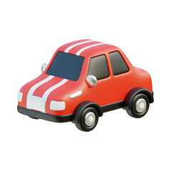 3d car isolate on transparent background 