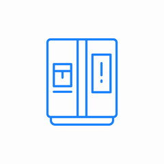 fridge storage cooler icon sign vector