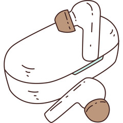Earbuds Wireless Illustration