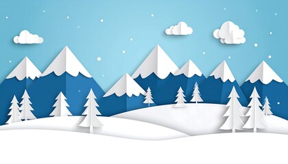 Winter Mountain Landscape