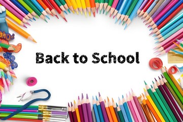 Fototapeta premium Campus theme, back to school, back to school season, suitable for school activities and learning scenes