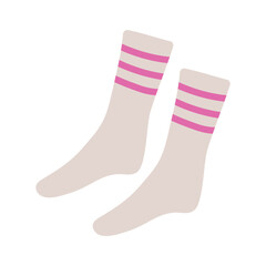 Fun striped socks in pastel colors perfect for casual wear at home or outings