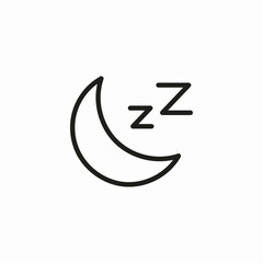 sleep mode icon sign vector