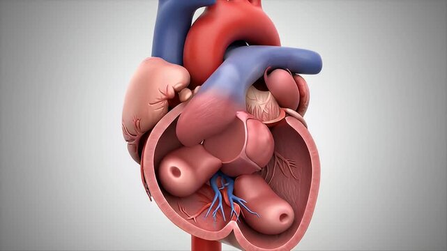 Human heart 3 d model