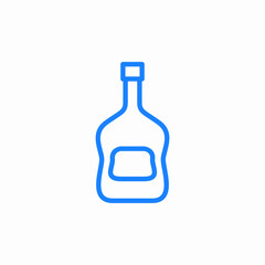 bottle of wine icon sign vector