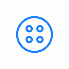 circular button holes icon sign vector