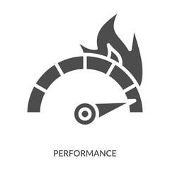 Performance Icon Line Style. Design Vector Illustration