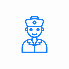 doctor nurse icon sign vector
