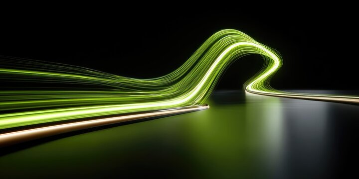 Flowing Green Lights
