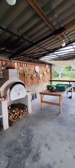 Obraz premium Pizza oven on a Thai farm