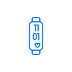 smart fitness band icon sign vector