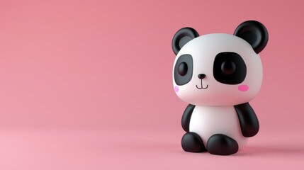 Naklejka premium 3D Cartoon Animal