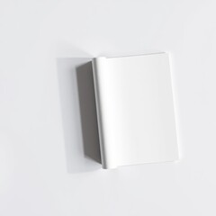 Naklejka premium Blank white paper for mockups book mockup blank template isolated book professional presentation blank empty creative composition versatile use professional lighting expert styling high-
