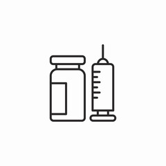 Obraz premium insulin vial icon sign vector
