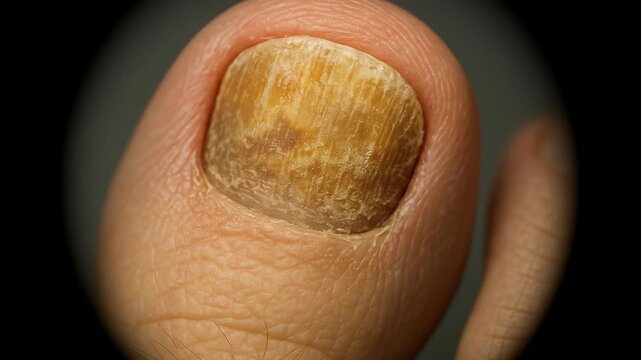 Close-up of a Toe with Fungal Infection