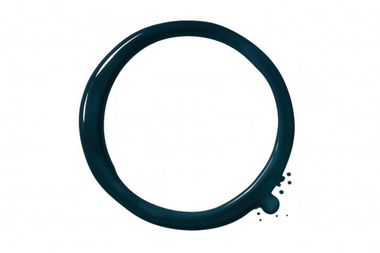 Blue paint stroke curving dynamically, splattering fine droplets against transparent surface, conveying creative artistic expression - Powered by Adobe