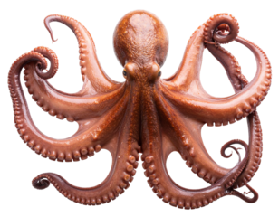 octopus isolated on white background