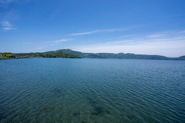 初夏の指宿、池田湖（カルデラ湖）