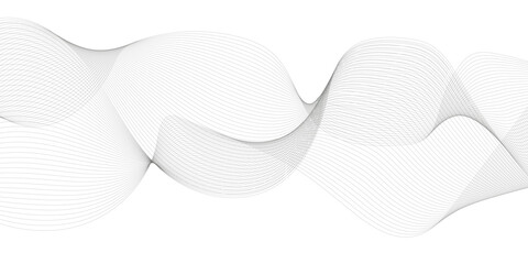 Fototapeta premium Abstract wave element for design. Digital frequency track equalizer. Stylized line art background. Vector illustration. 