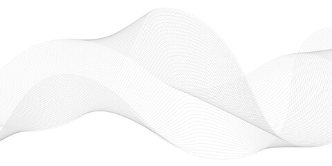 Abstract modern element black and white line waves background. 