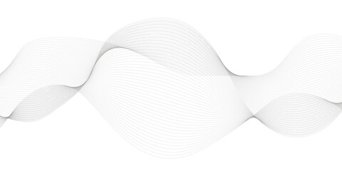 Abstract wave element for design. Digital frequency track equalizer. Stylized line art background. Abstract modern element black and white line waves background