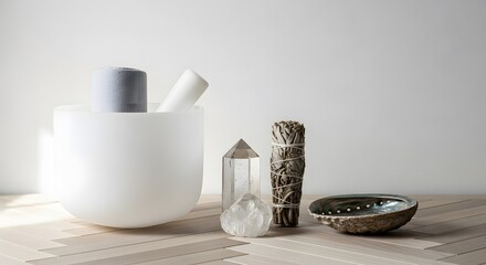 collection of spiritual and meditative items