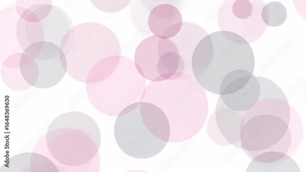 Poster abstract background with pink and gray circles on white creates a soft elegant pattern for modern de
