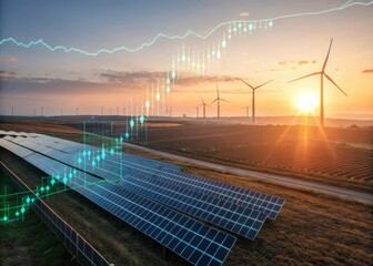 Renewable energy growth and financial markets at sunset