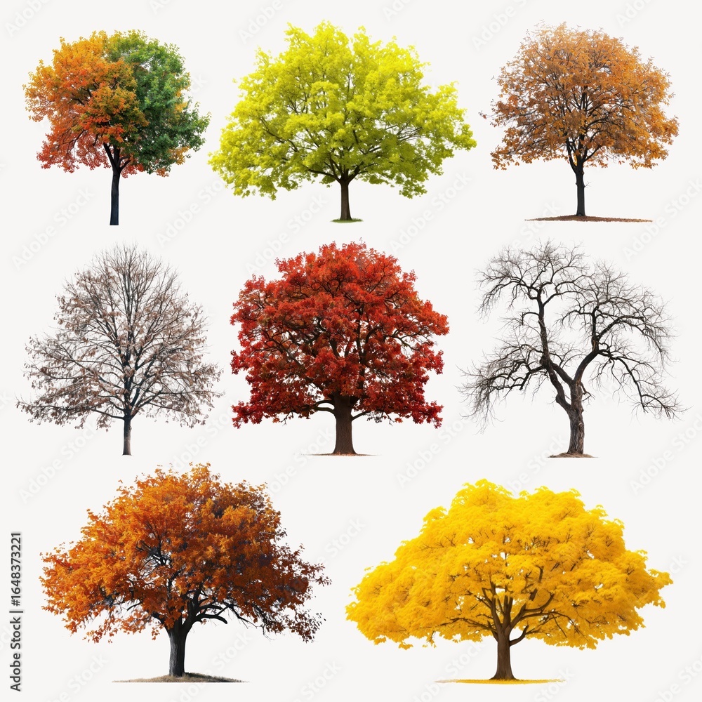 Poster Tree design element set