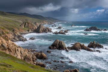 Obraz premium Dramatic coastal landscape