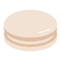 マカロン　イラスト　ベクター　白