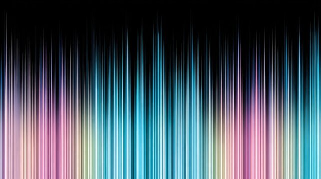 Abstract, vibrant, vertical streaks of light