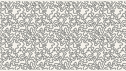 Abstract black line pattern on a white background