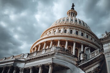 Capitol Dome Under a Dramatic Sky