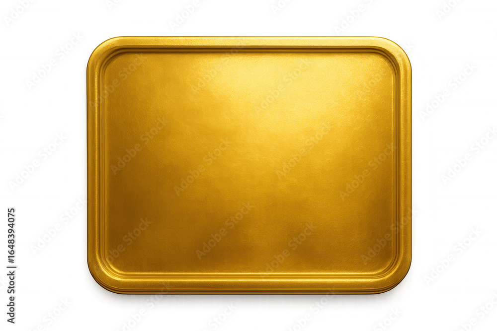 Poster shiny gold plate, perfect for adding a touch of elegance to any design project, featuring rounded co