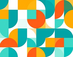 Geometric pattern with vibrant colors