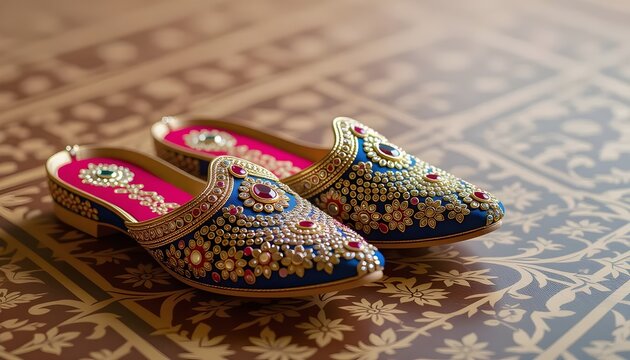 traditional rajasthani wedding slipper or shoes