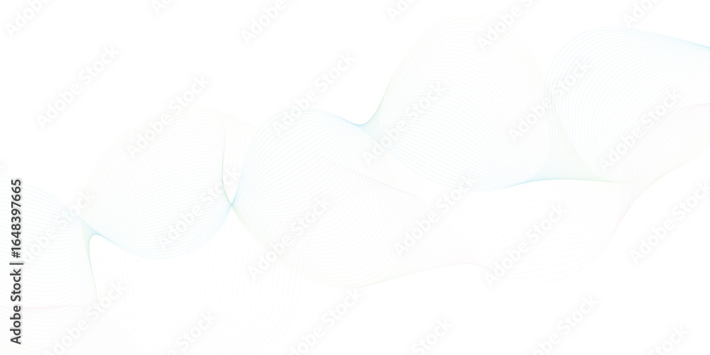 Poster design elements created using the blend tool. curved smooth tape. creative line art. vector illustra