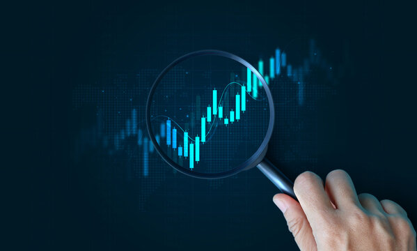 Stock market investment trading graph in graphic concept suitable for financial investment or Economic trends business idea. Vector illustration design. - Powered by Adobe