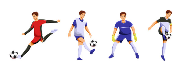 Illustration of Soccer Player