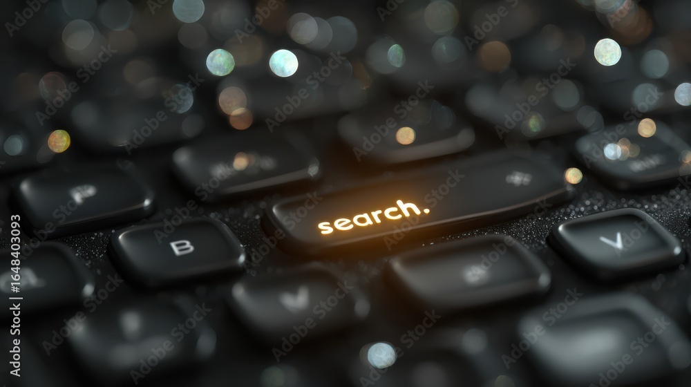 Poster a close-up of a keyboard highlighting the 