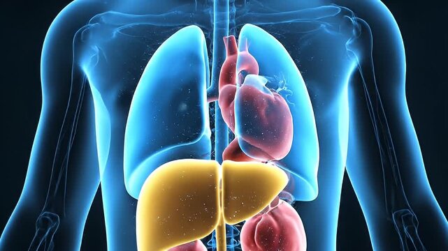 Anatomy 3 d human body organs