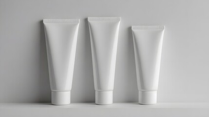 Blank cosmetic tube mockup for skincare product branding and elegant product packaging
