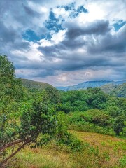 landscape with clouds in sumba