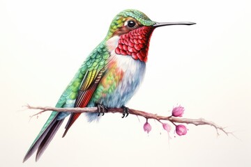 Fototapeta premium Hummingbird animal beak creativity.