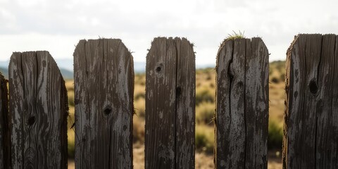 Fototapeta premium Hidden Glimpse Beyond the Fence